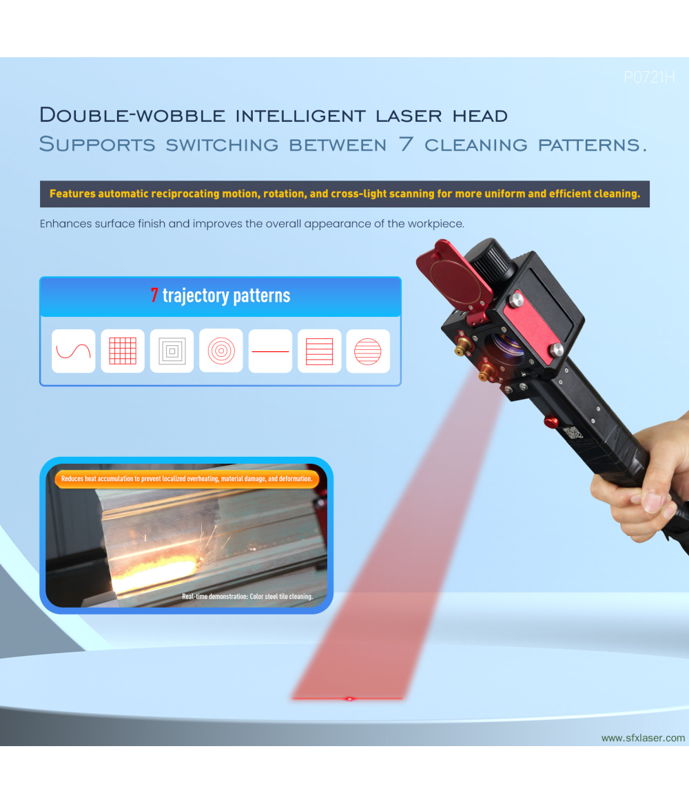 2000W 3000W Double Wobble Laser Cleaning Machine Handheld Laser Rust Removal Machine 2000W 3000W Double Wobble Laser Cleaning Machine Handheld Laser Rust Removal Machine